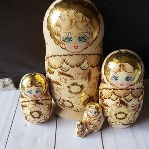 Hand made wood dolls